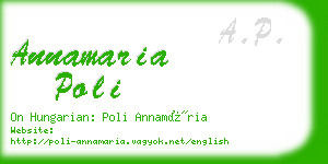 annamaria poli business card